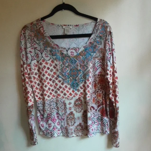 Sundance Multicolor Boho Blouse - Picture 1 of 4